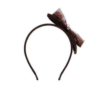 [프렌치캣(정상)]BR 보석 리본 머리띠(Q55DG5061)