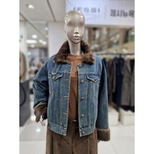 제시뉴욕 세이브존04 밍크카라 오리털 패딩 데님자켓 MEW5EJ5180EJ