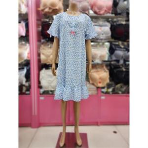 댑 블루 면혼방 원피스 잠옷GPJ7133