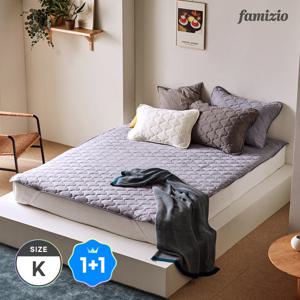 [한파특가/2개세트] 파미지오 사계절 누빔 양면패드 침대커버 밴드형 킹