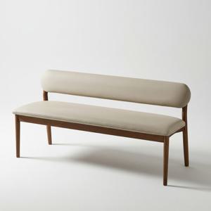 스코나 마르넬 원목 실리콘레더 1200 2인 벤치 의자