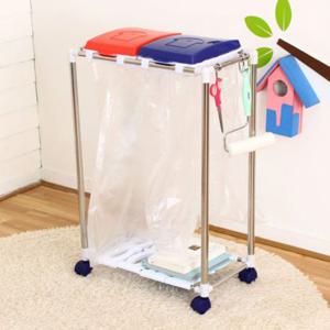 리빙 분리수거함 2단 쓰레기정리함 분리수거상자 청소 분리배출 재활용 쓰레기통 휴지통 분리수거함 2단