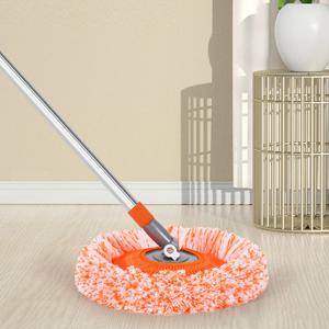 에코벨 3단 원형 회전 셔닐 막대 걸레/먼지 세차 물 청소