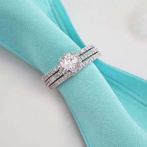 (MBC 결혼계약 협찬) (3개1세트) 더퍼스트 큐빅 반지