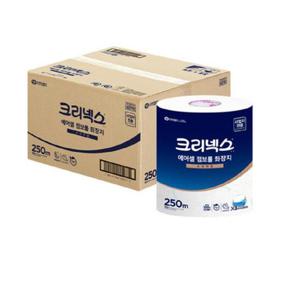 [크리넥스] 크리넥스 펄프 에어셀 점보롤 화장지 프리미엄 250m 3롤 x 4팩 부드러운 촉감