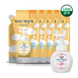 [특가]아이깨끗해 핸드워시 리필 200mlx5개 + 아이깨끗해 250ml 공용기x1개