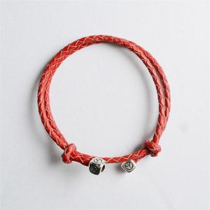 앤브로치 심플 가죽팔찌/BL0310RD레드