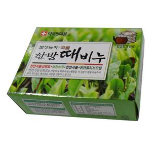 (한셀)웰빙헬스 한방녹차 때비누 5개