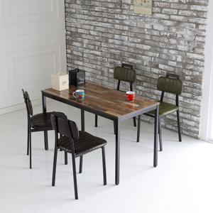 더조아 모던테이블 1200 빈티지브라운 책상 식탁 다용도테이블