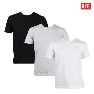 [BYC]순면 반팔티셔츠/나시티 흰색/회색/검정/언더셔츠/교복티셔츠