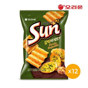 오리온 태양의맛 썬 갈릭바게트M 80g x 12개