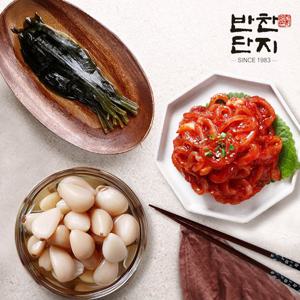 [반찬단지] 오징어젓1Kg+알마늘1Kg+명이나물1Kg