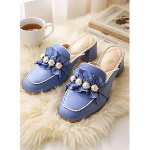 갤러리아_[센터시티] 고세 시그니처 프릴 레이스 비비드 뮬 GLO5S020 소다