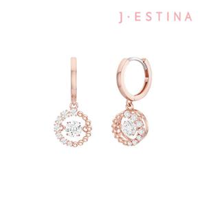 [제이에스티나]밀키웨이 미오엘로 실버 귀걸이(로즈골드)