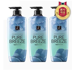엘라스틴 퍼퓸 퓨어브리즈 샴푸 600ml 3개