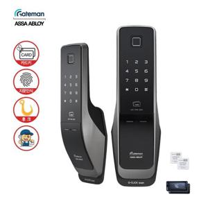 [전국설치] 게이트맨 G-CLICK scan+ 지문인식 무타공 푸시풀도어락 카드키 스마트 현관문도어락