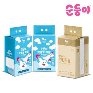 [세트] 순둥이 일회용 빅엠보 타월 중형 40매 1팩+특대형 10매 1팩+키친타월 100매 1팩/물놀이 목욕 여행