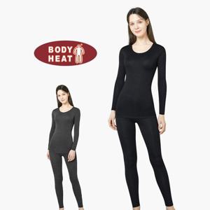 [BYC]BYC 여성 발열내의 겨울내복 내의세트 보디히트 긴팔 무지 상하 엄마 선물