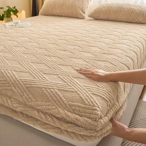 겨울 극세사 침대 매트리스 토퍼 매트 시트 패드 커버 WFKZCV8