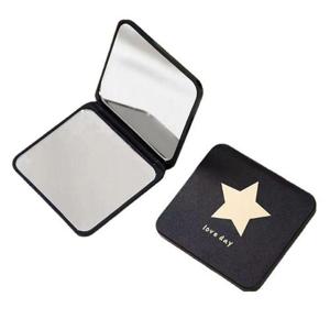 휴대용 귀여운 모양 접이식 사각 양면 손거울 WD443BB