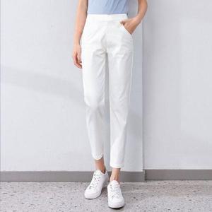 [힙제이]여름팬츠 린넨 9부 슬랙스 일자 9부바지 여성 면혼방 냉장고바지