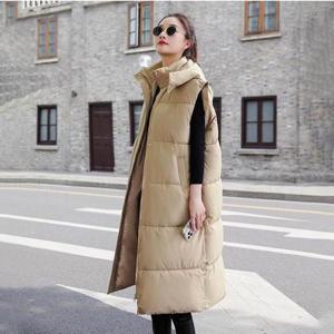 [HYIK0PUZ_4B]편안조끼 겨울아우터 오버핏 롱패딩조끼