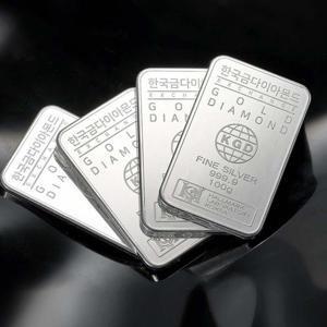 [한국금다이아몬드] 투자용 실버바 AG 100g 999.9 은투자 은시세