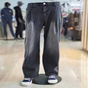 행텐 세이브존04 남성 기모 핀턱 와이드 데님 바지 10490-055-806-10