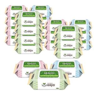 물티슈 크리너 새싹이 100매 1 박스 24입