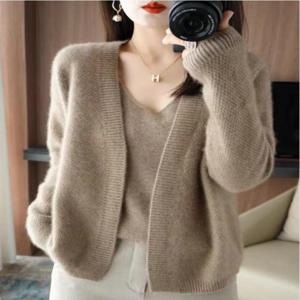 [드레스허그]멜즈 캐시미어 니트 가디건 세트