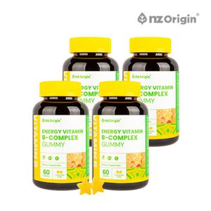 [엔젯오리진] 에너지 비타민B-컴플렉스 구미(청포도향)(3,000mgx60구미) X 4통