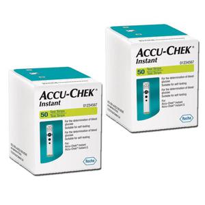 로슈 아큐첵인스턴트 시험지 100매 혈당 스트립 검사지 당뇨 소모성 재료