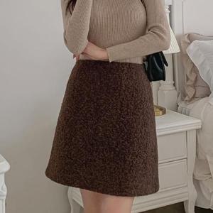 H스타일(SK)퍼니미니스커트 겨울 여성 미니스커트 치마 밴딩 오피스룩 A라인