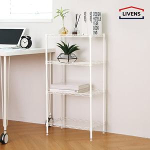 화이트 메탈렉 4단선반(450)