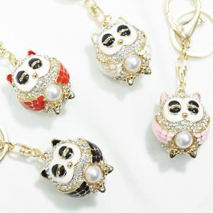 동글 진주 쥬얼 미니 부엉이 키홀더 열쇠고리 4Colors (W9BD490)