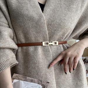 [루즈루나]샤크 원피스 여성 정장 코트 얇은 슬림 금장 벨트