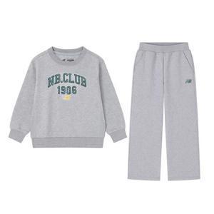 뉴발란스 스트레이트 셋업 맨투맨 아동 주니어 트레이닝복세트 라이트 그레이 NK9YEB403U-AC