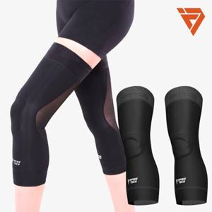 [테이핑테크] 바디핏 무릎보호대 2개입 메쉬 여름용 슬개골 러닝 필라테스 골프