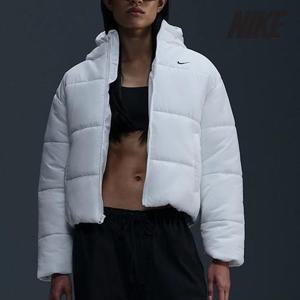 [나이키]나이키 여성용 패딩 /T7- FZ5900-100 / 우먼스 스포츠웨어 클래식 패딩 써마 핏 루즈 후드 재킷