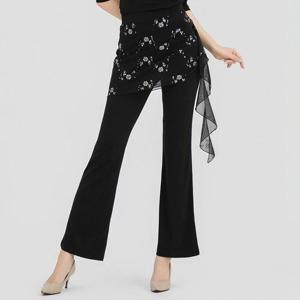 [까르죠아]반짝이 꼬리 치마바지 라인댄스 팬츠 랩스커트 랩바지 댄스바지