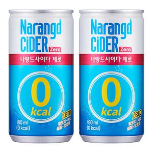 [동아오츠카] 나랑드 사이다 180ml x 60캔 제로칼로리 탄산