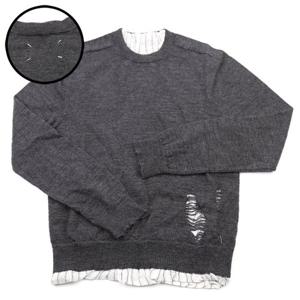 [메종 마르지엘라] 21FW 백스티지 디스트로이드 니트 S50HA1007 S17784 860