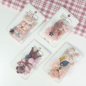 (이거찜) 유아머리핀 아동머리핀 유아머리핀 4종 WA6691B