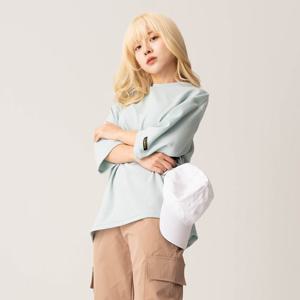 엘런아시 무지 리버풀 7부 티셔츠 남녀공용 XS~XL 까지