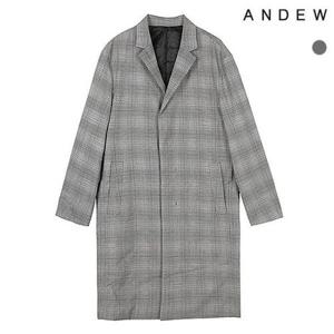 [앤듀]남성 체크 코트(O191CT140P)