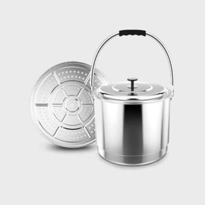 키친아트 지벤 대형 스텐 곰솥 삼계탕 육수냄비 들통 30cm