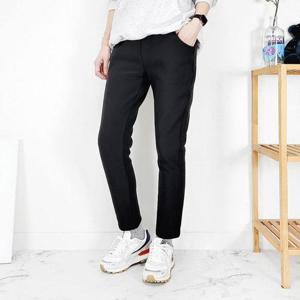 [일공삼에스티]융기모 밴딩 겨울 배기 팬츠 편한 고무줄 융털 바지