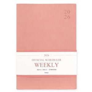 인디고 다이어리 2026 오피셜 빅 위클리 스케줄러 (핑크무스) WFJZELA