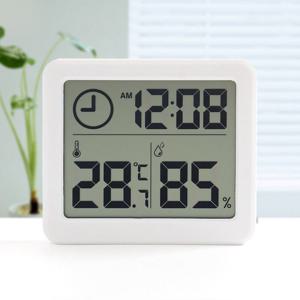 스마트 디지털시계 온습도계 실내온도계(화이트)