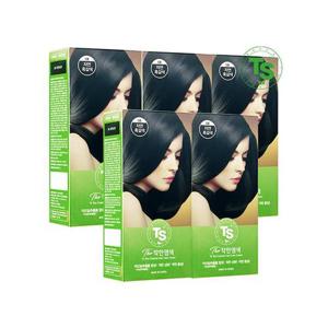 [TS]TS 착한염색 120g 5개 (자연흑색/자연흑갈색/연한갈색 중 택1)